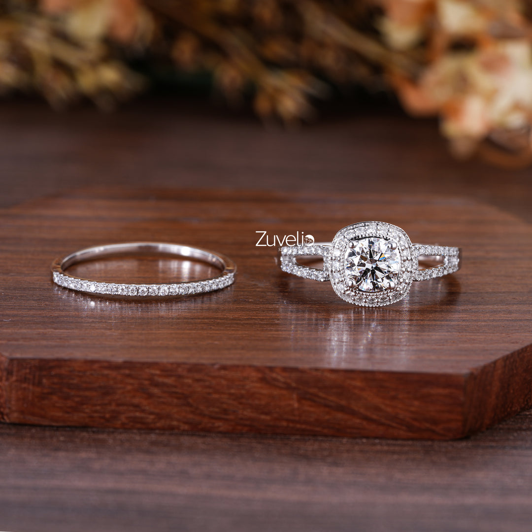 Round Diamond Ring Set